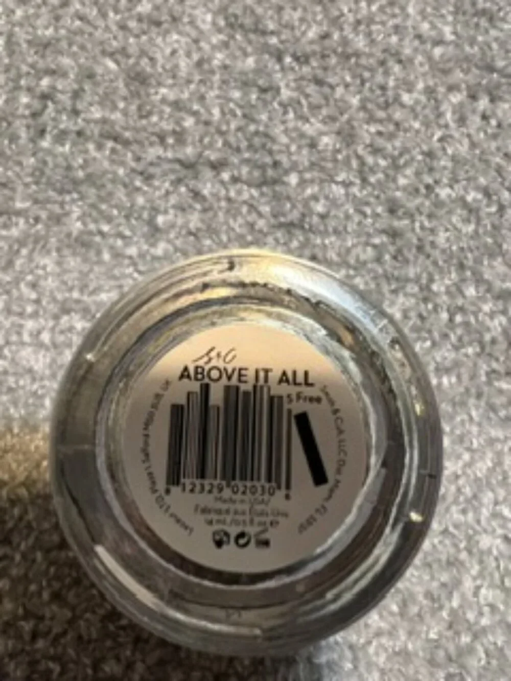 NWT Discontinued Smith & Cult Clear Top Coat for Nails in Above it All